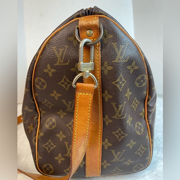 AUTHENTIC LOUIS VUITTON MONOGRAM KEEPALL 45 BANDOULIERE DUFFLE BAG - Picture 4 of 16